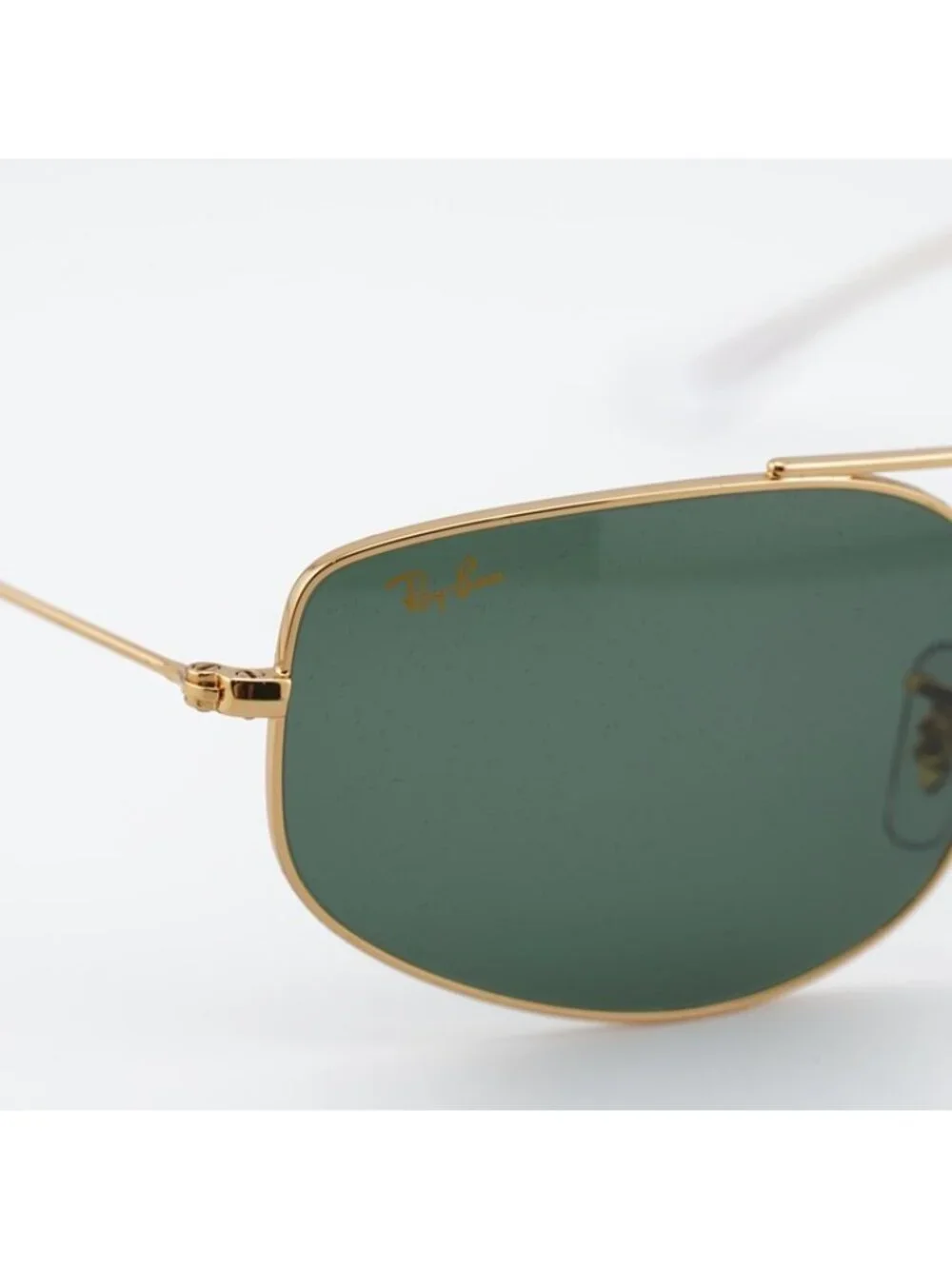 Ray-Ban RB3845 919631 Sunglasses Legend Gold Square Frame, G-15 Green Lenses